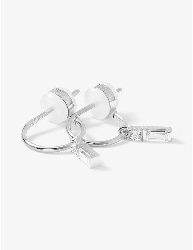 Boucles d’oreilles Façades Terrasse argent