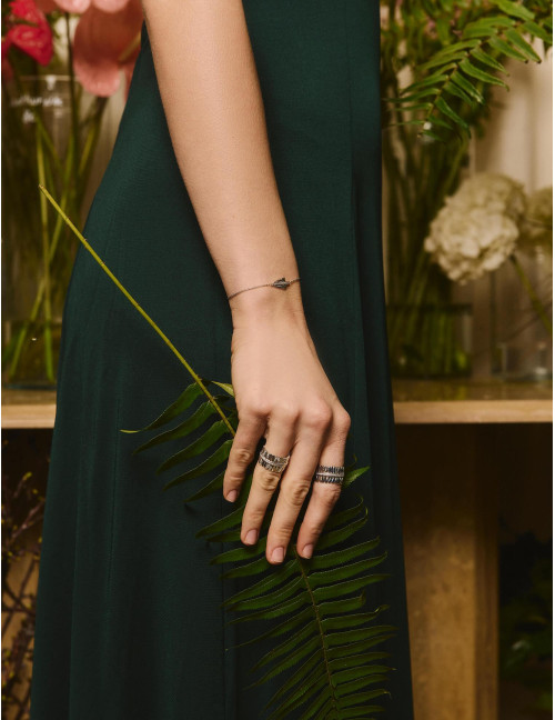 Bracelet La Feuille de Fougère argent