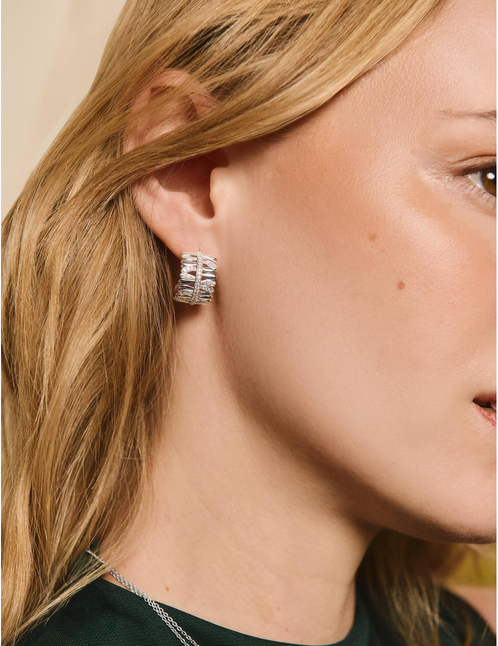 Boucles d'oreilles Les Fougères argent