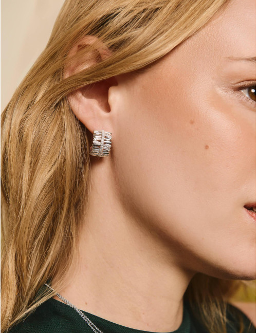 Boucles d'oreilles Les Fougères argent