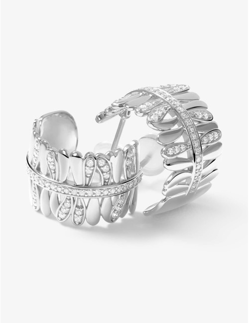 Boucles d'oreilles Les Fougères argent