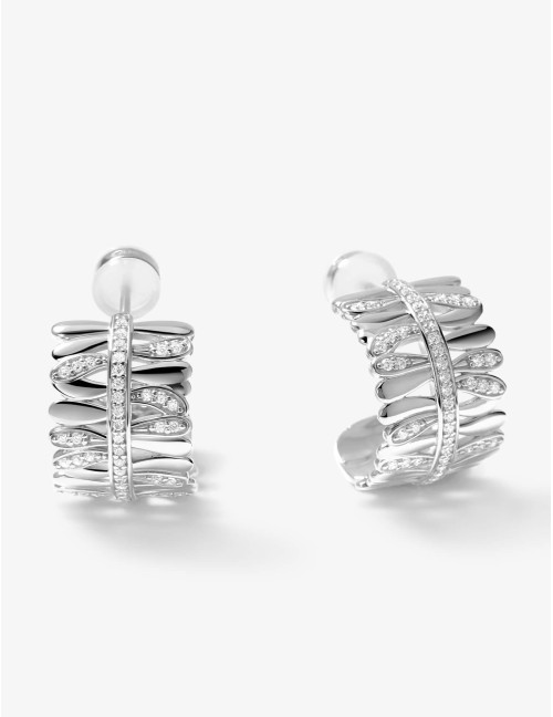 Boucles d'oreilles Les Fougères argent