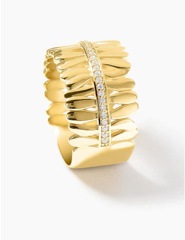 Bague Les Fougères dorée