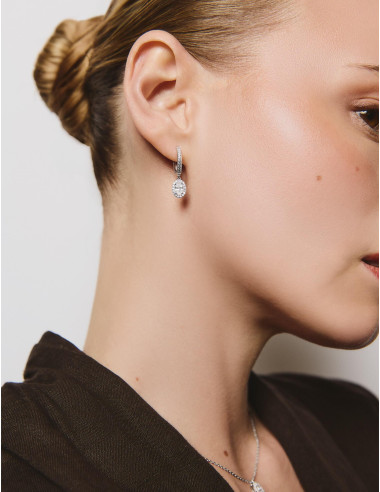 Boucles d’oreilles Concorde créoles argent