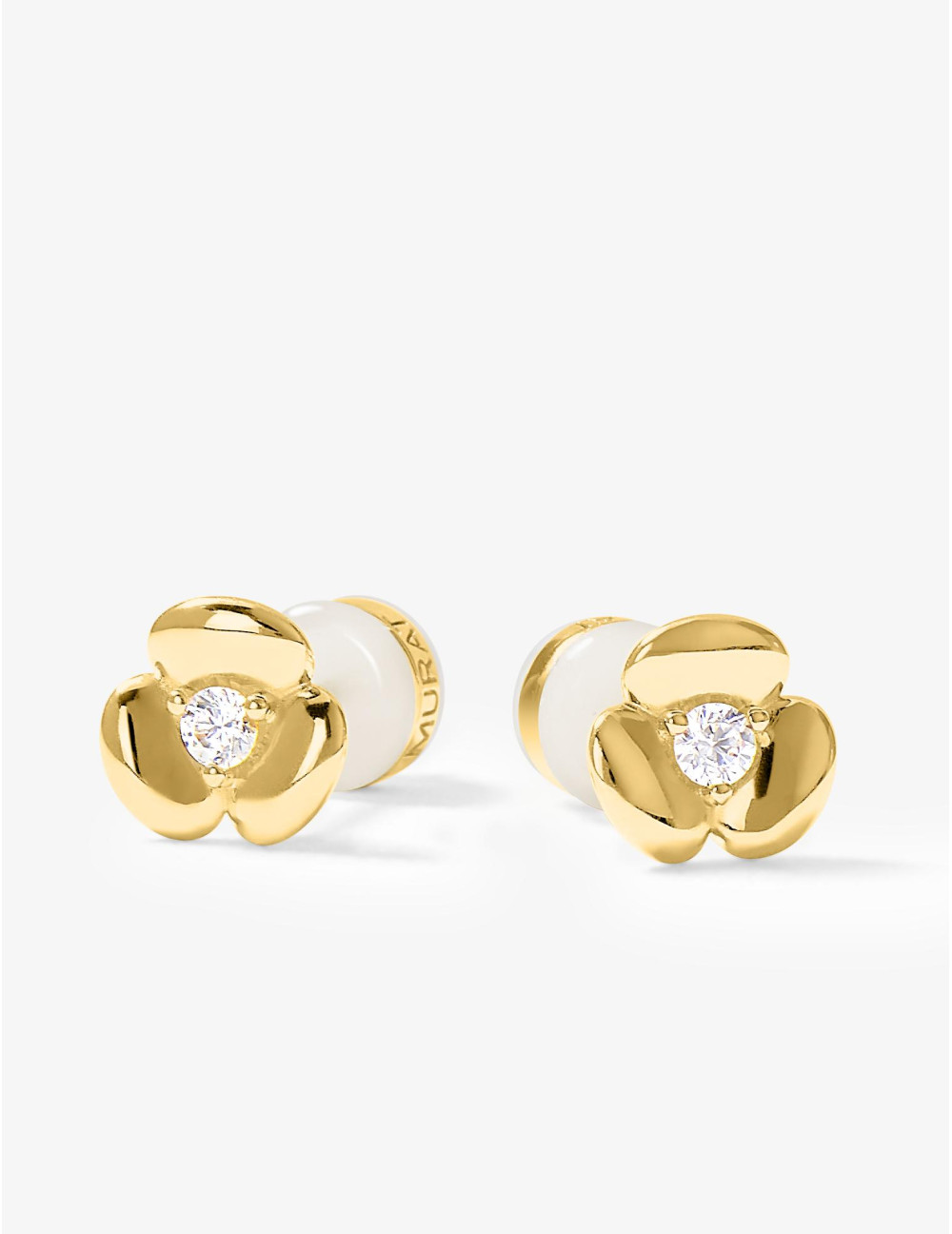 Boucles d'oreilles L'Hortensia dorées