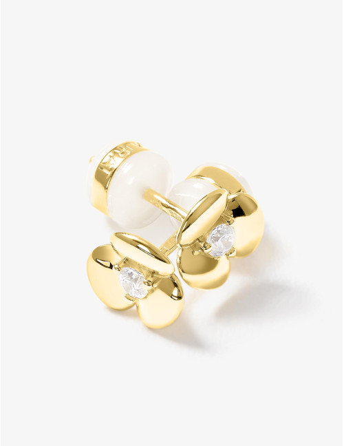 Boucles d'oreilles L'Hortensia dorées