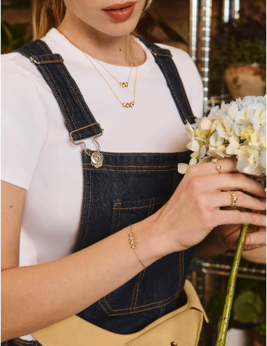 Bague L'Hortensia Ouverte dorée