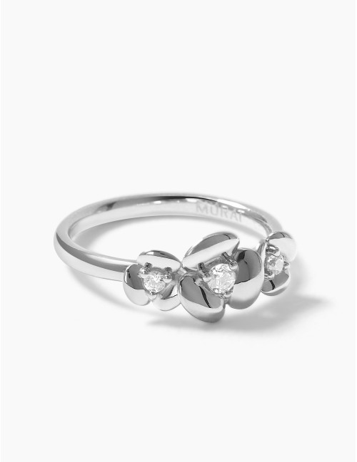Bague L'Hortensia Trio argent