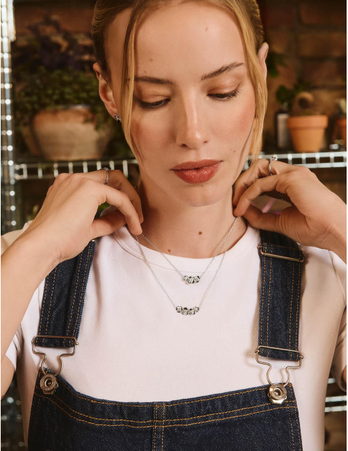 Collier L'Hortensia Bouquet argent