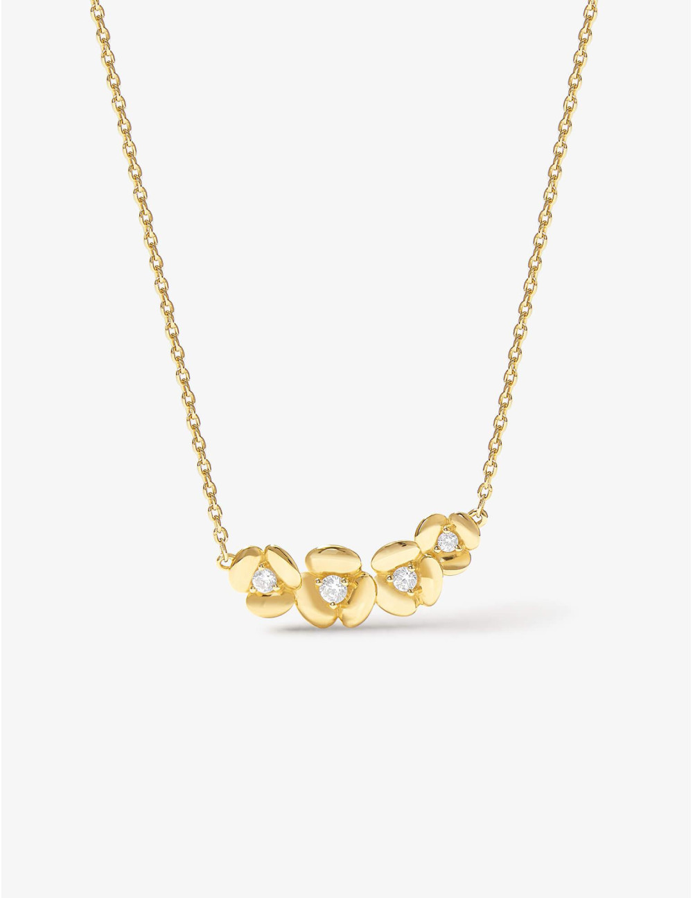 Collier L'Hortensia Bouquet doré