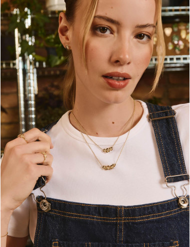 Collier L'Hortensia Bouquet doré