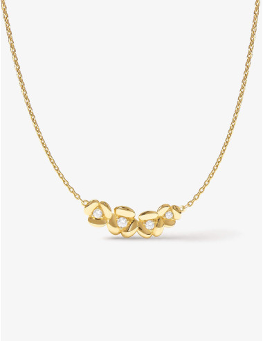 Collier L'Hortensia Bouquet doré