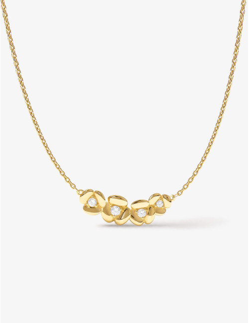 Collier L'Hortensia Bouquet doré