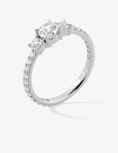 Bague Trilogie accompagnée argent