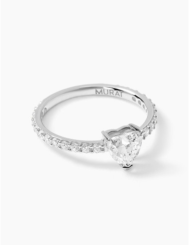 Bague Sacré-Cœur accompagnée argent