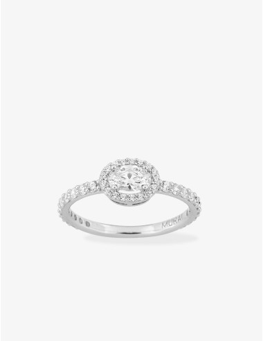 Bague Concorde Halo argent