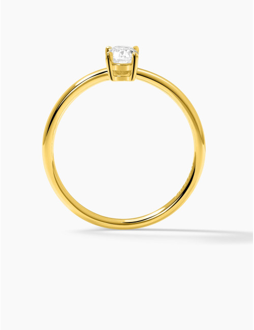 Bague Madeleine doré moyenne