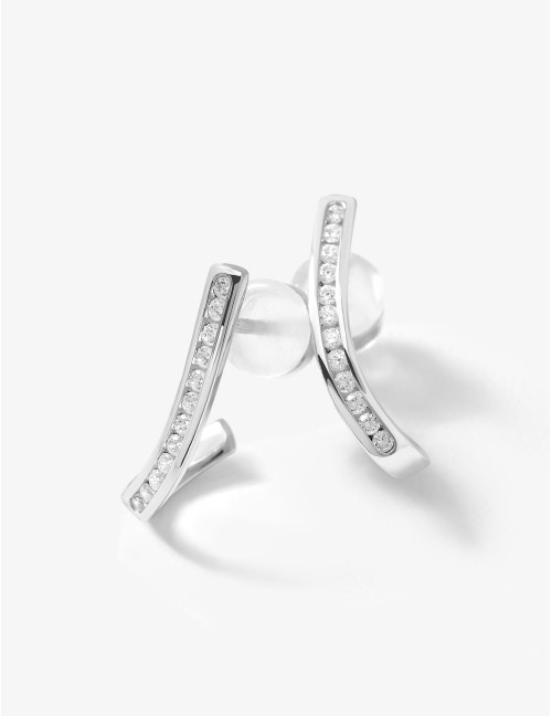 Boucles d'oreilles Seine argent