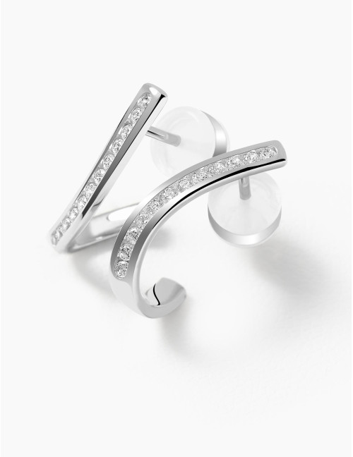 Boucles d'oreilles Seine argent