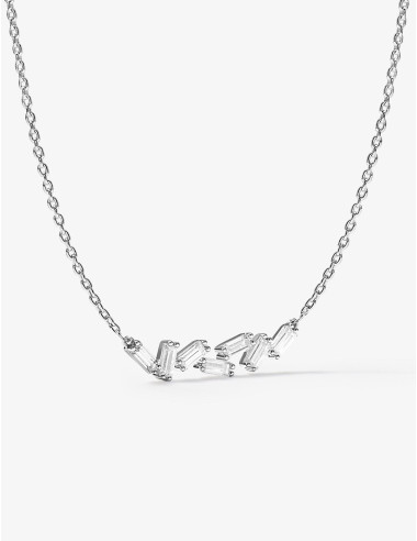 Collier Miroir Twist argent