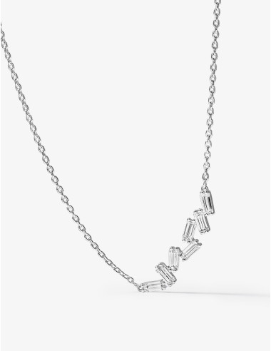 Collier Miroir Twist argent