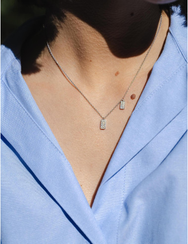 Collier Les Pavés argent