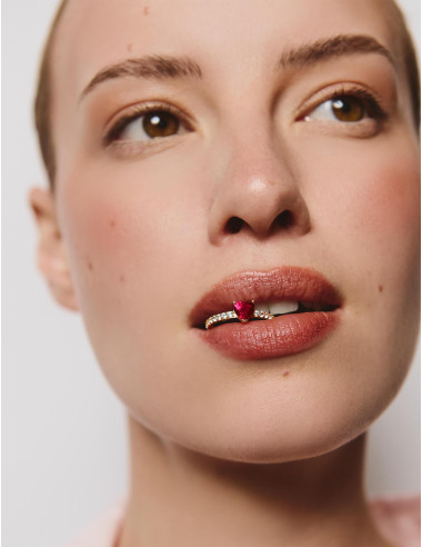 Bague Sacré-Cœur accompagnée argent