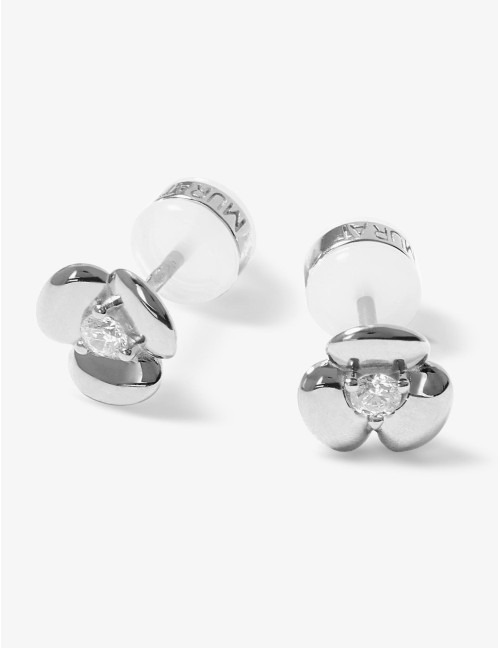 Boucles d'oreilles L'Hortensia argent