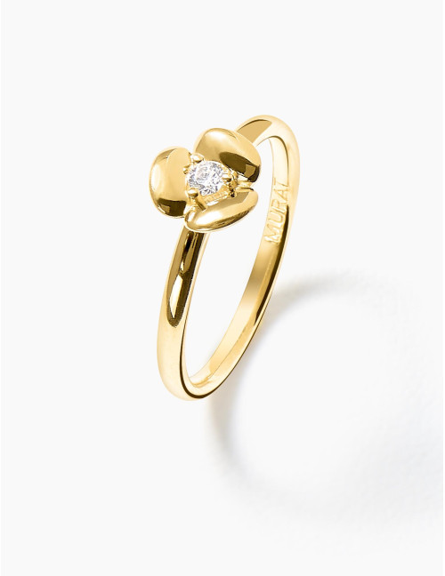 Bague L'Hortensia dorée