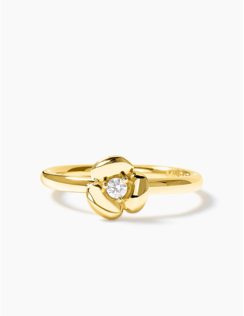 Bague L'Hortensia dorée