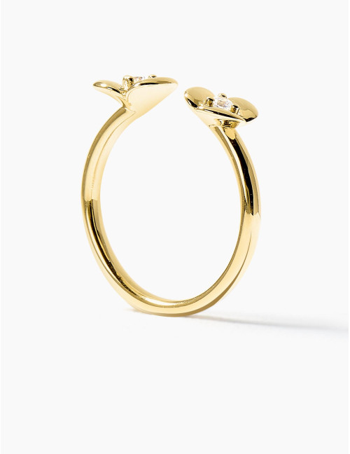 Bague L'Hortensia Ouverte dorée