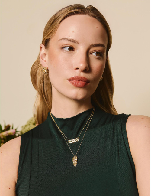 Collier La Feuille de Fougère doré