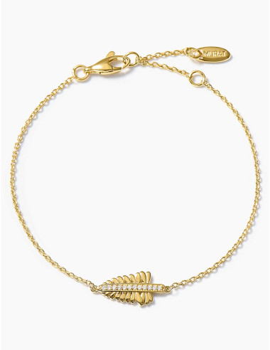 Bracelet La Feuille de Fougère doré