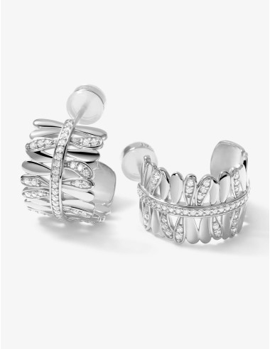 Boucles d'oreilles Les Fougères argent