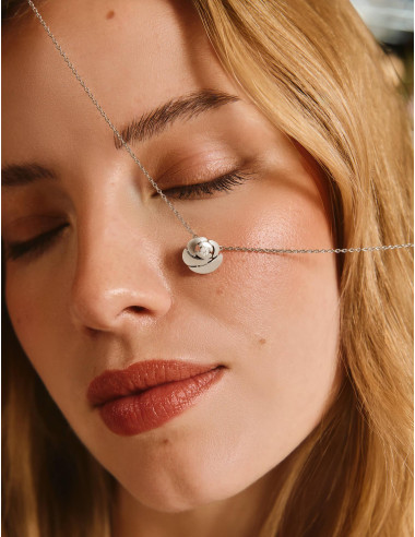 Collier La Rose argent