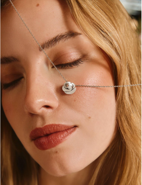 Collier La Rose argent