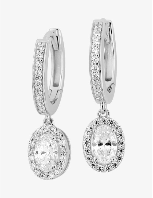 Boucles d’oreilles Concorde créoles argent