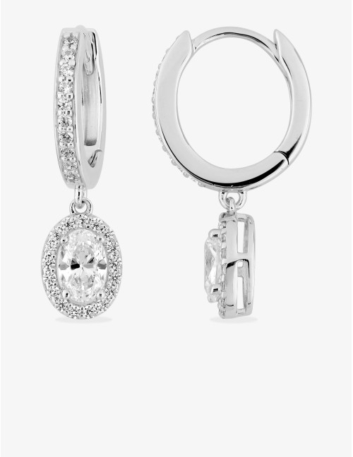 Boucles d’oreilles Concorde créoles argent
