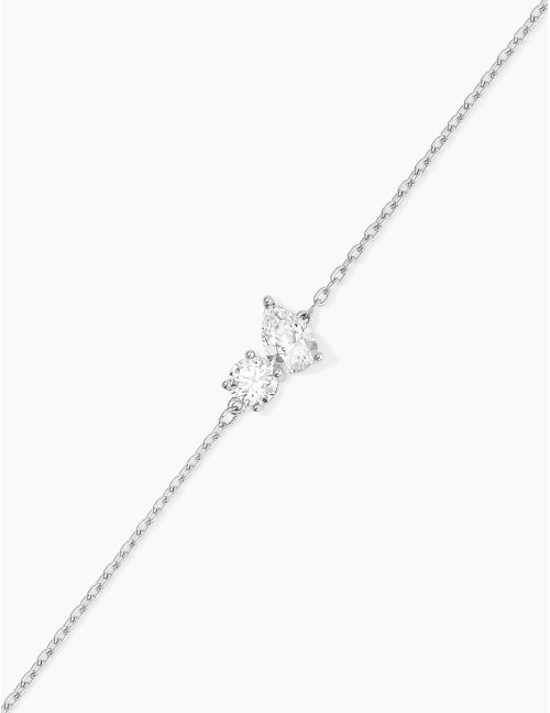 Bracelet Toi & Moi Twist argent