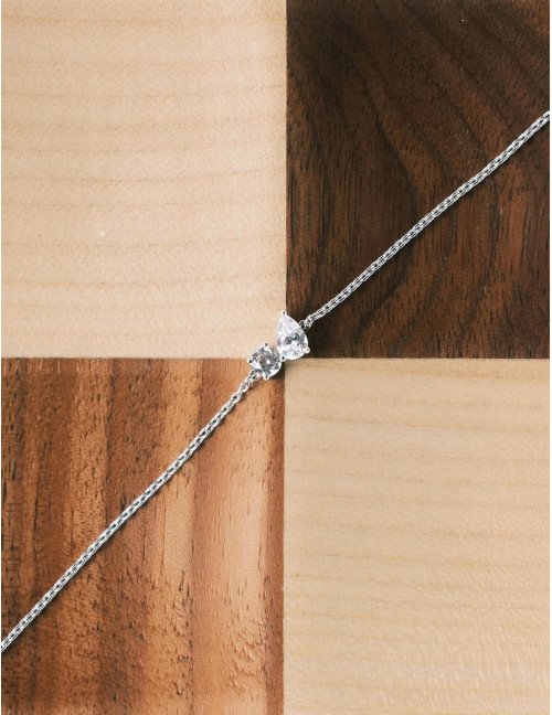Bracelet Toi & Moi Twist argent