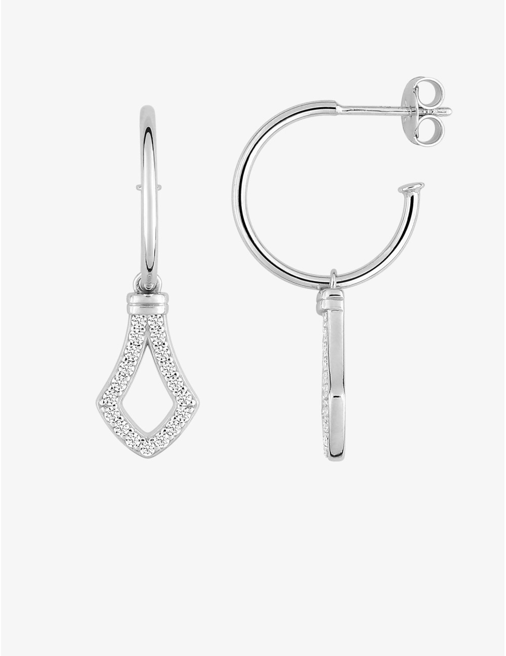 Boucles d’oreilles Élegance Royale Précieux argent