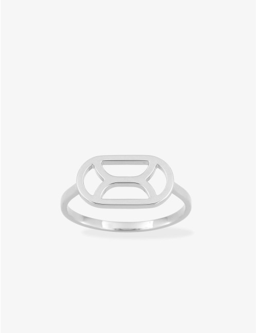 Bague Totem Graphique argent
