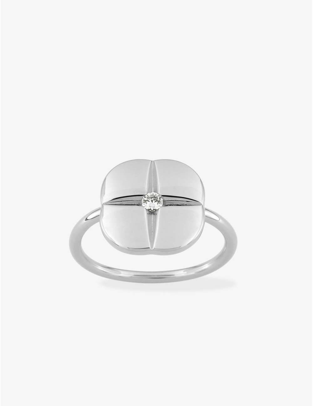 Bague Icône Graphique argent
