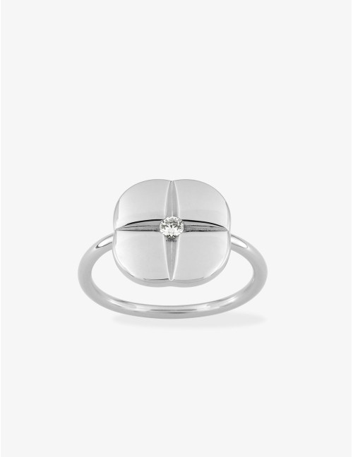Bague Icône Graphique argent