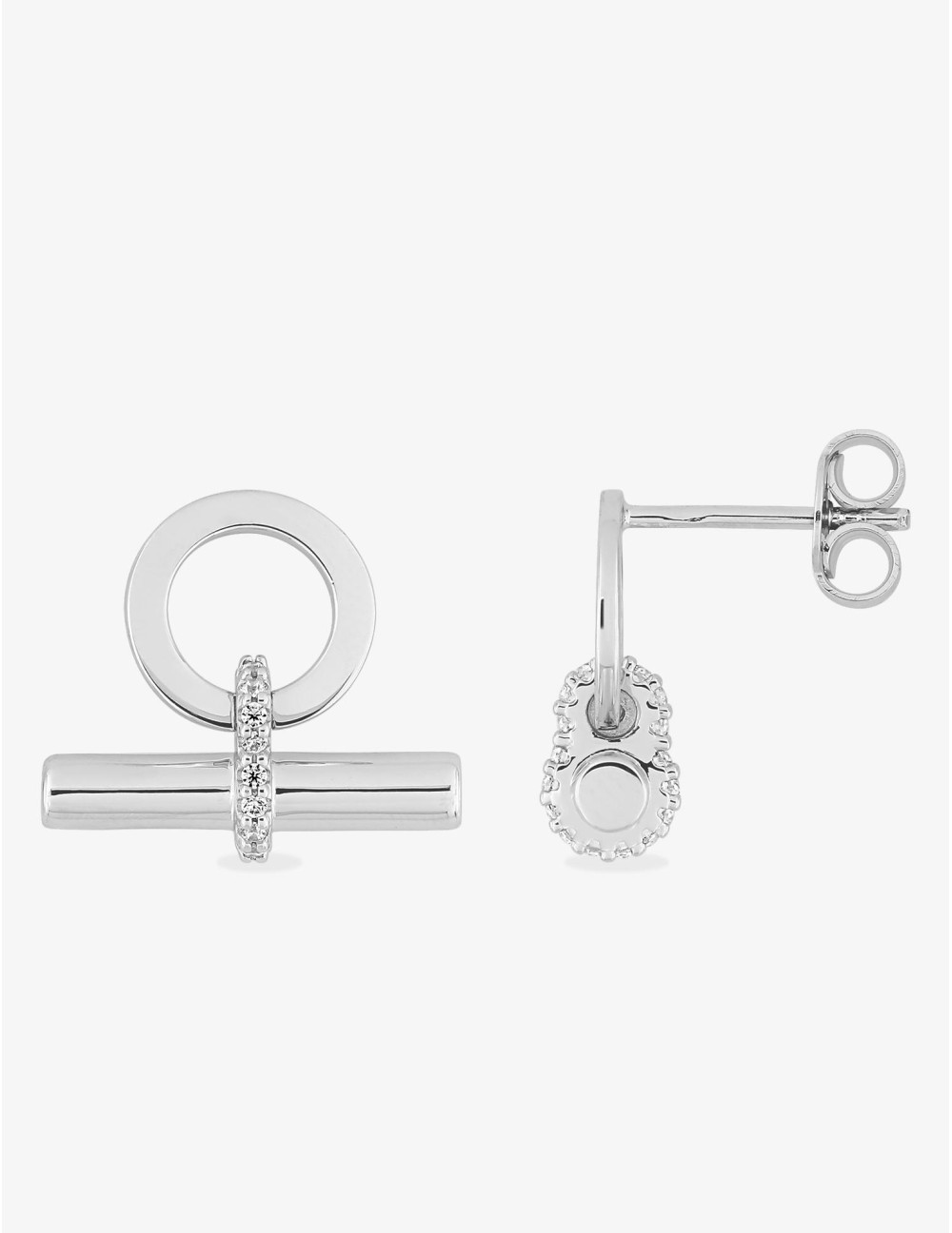 Boucles d'oreilles Équilibre Argent