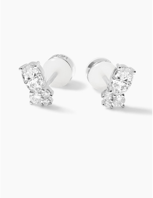 Boucles d’oreilles Royale Twist argent
