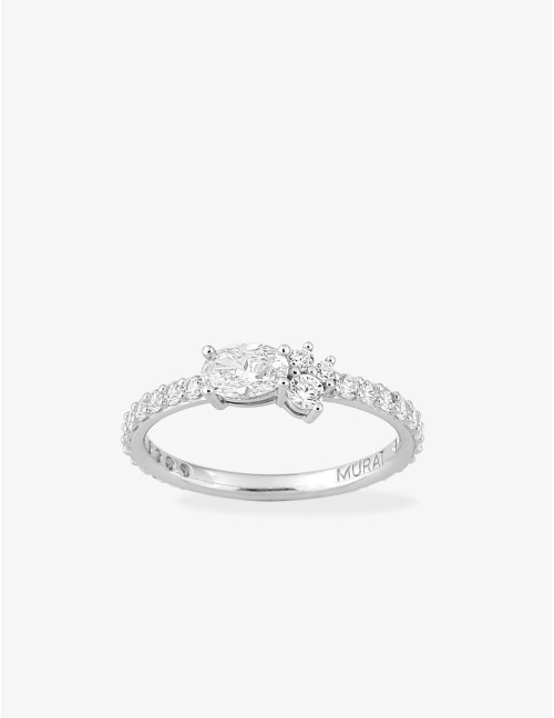 Bague Royale Twist accompagnée argent