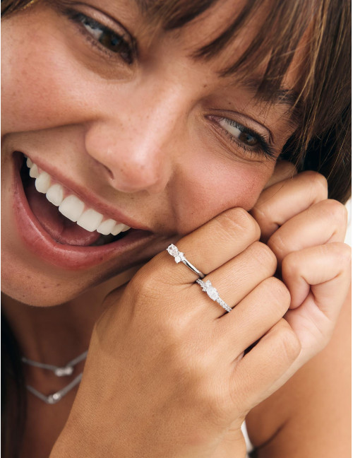 Bague Royale Twist accompagnée argent