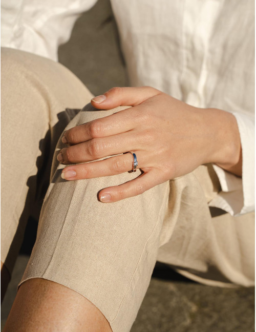 Bague Seine Solitaire argent