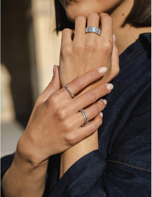 Bague Façades Terrasse argent